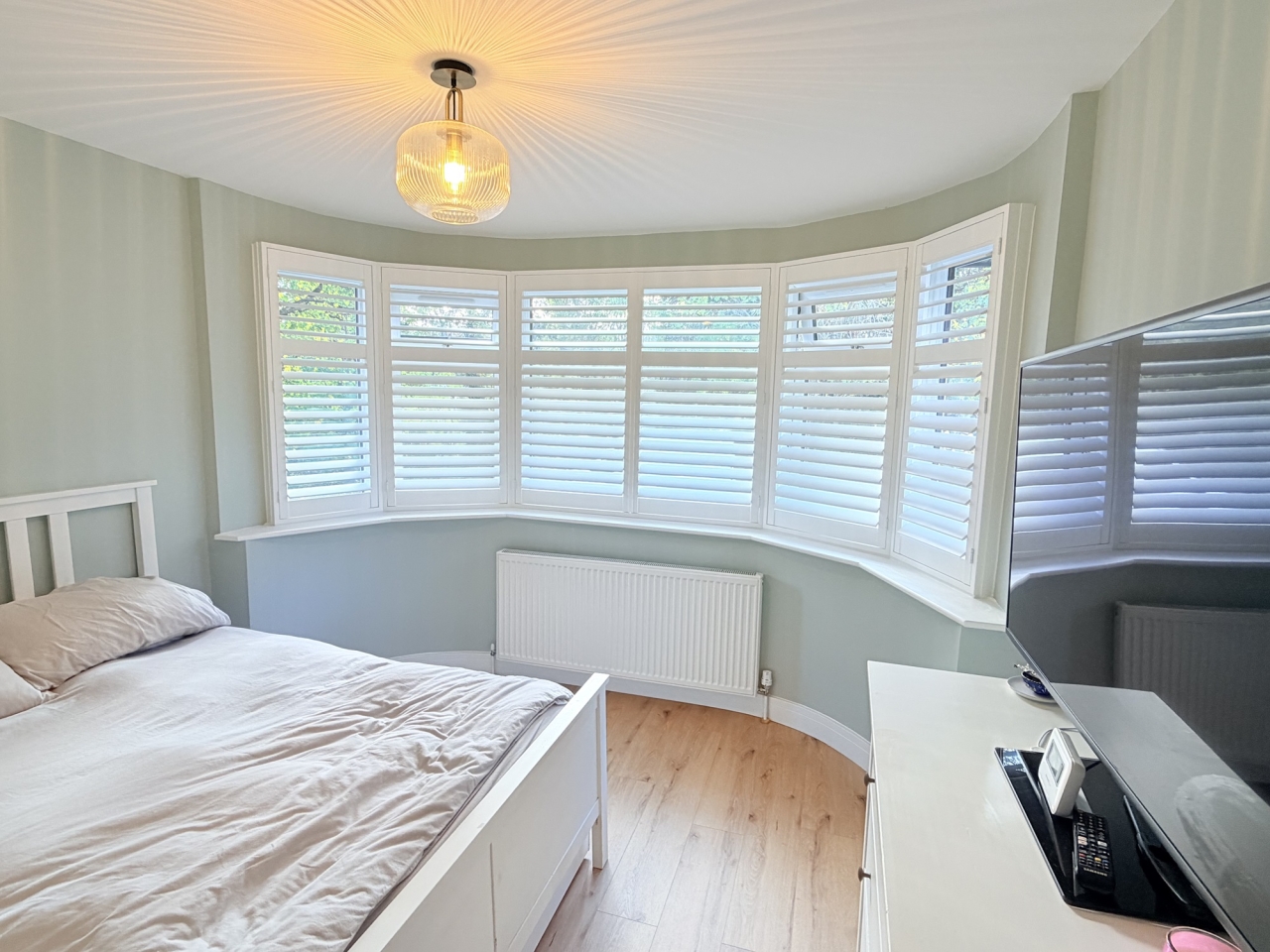Window shutters in a bedroom in Bromley