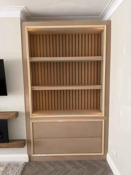 Hand crafted alcove units created by Shutterbase and Leftwich Projects in West Wickham, Bromley