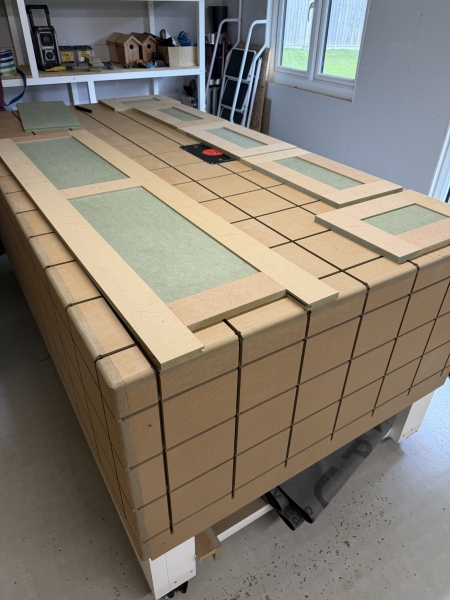 Manufacture of Shaker doors in our Bromley Workshop